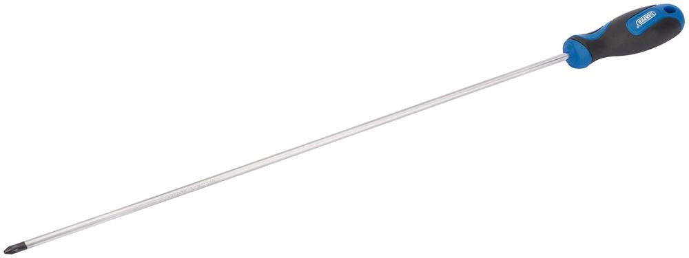 Draper NO.2 X 450MM PZ TYPE S/DRIVER 69472 Extra Long Reach Soft Grip Screwdrivers, 450mm