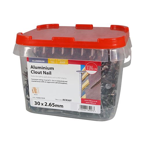 TIMCO Clout Nail - Aluminium 30 x 2.65 Pack 1