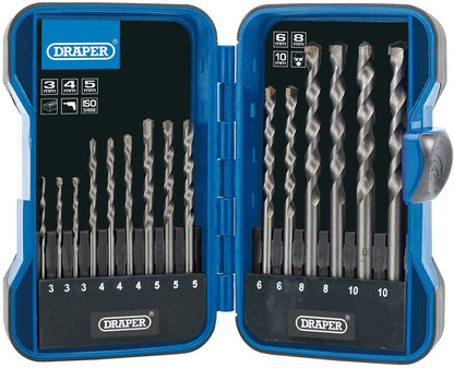 Draper 15PC MASONRY DRILL BIT SET 18550 18550 Masonry Drill Bit Set (15 Piece)