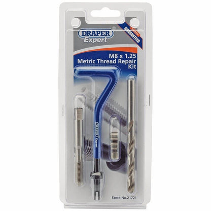 Draper M8X1.25 THREAD REPAIR KIT 21721 Metric Thread Repair Kits