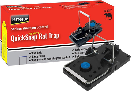 Pest Stop Pre-Baited Ready to use Quick-Snap Rat Trap