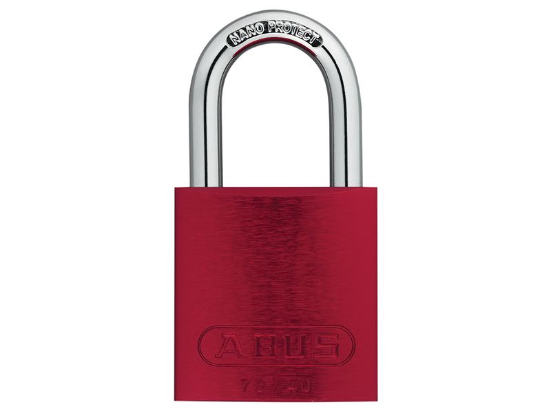 ABUS 45238 72/40mm Aluminium Padlock Red Keyed Alike TT02162