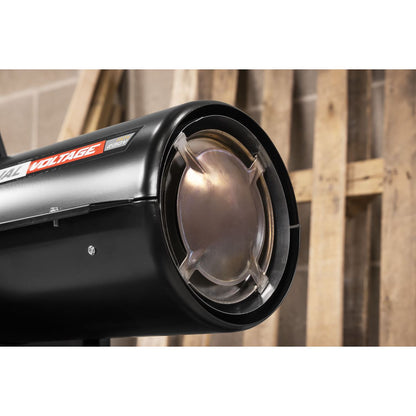 Sealey AB500DV Dual Voltage Kerosene/Diesel Space Warmer Heater with Wheels 50,000Btu/hr | 50,000Btu/(15kW), 230V 50Hz or 110V 50Hz, Thermostat