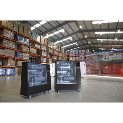 Sealey IR13 Industrial Infrared Diesel Heater 13kW | 44,500btu/hr(13kW), 80W, 230V~50Hz, Thermostat, Timer, Wheels, Overheat Protection