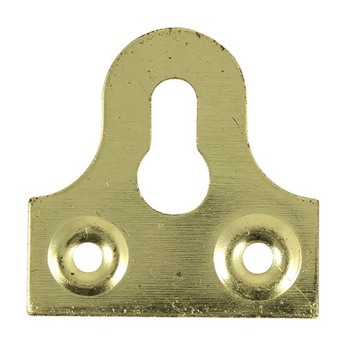 TIMCO Mirror Plate - Slotted 32mm Pack 4