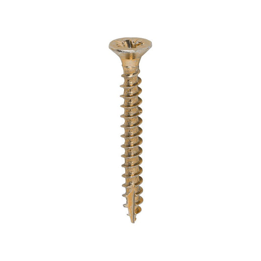 TIMCO Classic Screw PZ2 CSK ZYP 3.5 x 30 Gold Pack 200