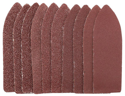 Draper 22X67 ASSORT H&L A/O SHEETPK10 02930 Aluminium Oxide Finger Sanding Sheets, 67 x 67 x 22mm