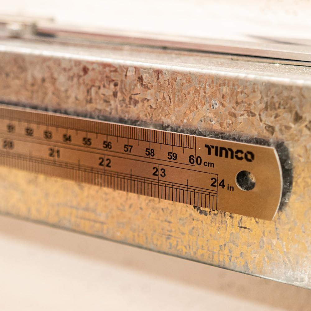 TIMCO Steel Ruler 1000mm Pack 1