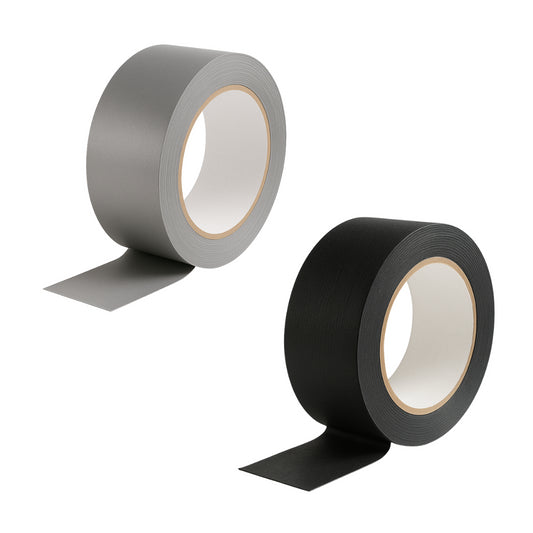 Yuzet 50mm x 50m Heavy Duty Gaffer Cloth Duct Tape Black Silver