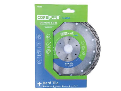CorePlus CORDBHT180 HT180 Hard Tile Turbo Diamond Blade 180mm