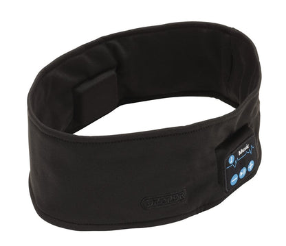 Draper HEADBAND WITH WIRELESS H/PHONE 28340 28340 Smart Wireless Rechargeable Headband with USB Charging Cable, Black, One Size