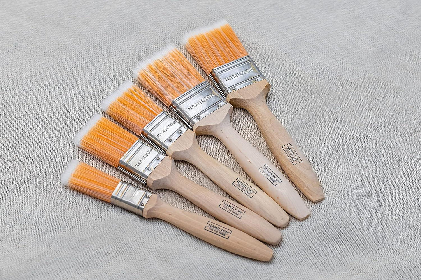 For The Trade Fine Tip Flat Brushes - 5 Pack | Decorating Tools, Paint Brushes, Rollers & Accessories