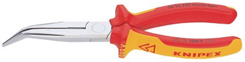 Draper SNIPE NOSE SIDE CUTTING PLIERS 34056 Fully Insulated Angled Long Nose Pliers