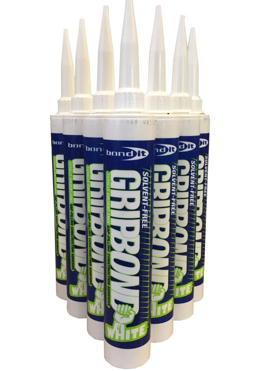 Bond It WHITE Gripbond Instant Grab Construction Adhesive Gap filling Solvent Free