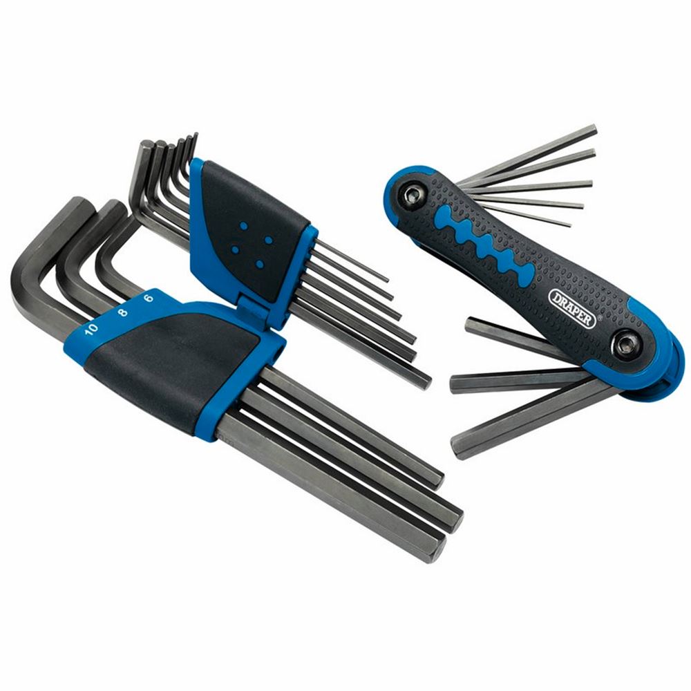 Draper 17PC HEX KEY SET 31144 Metric Hexagon Key Set (17 Piece)