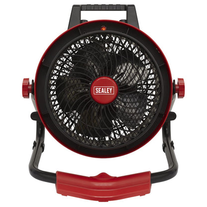 Sealey FH3000 Industrial Fan Heater 3000W/230V | 0-3000W, 230V ~ 50Hz, Thermostat, Tip-Over Switch | Portable industrial heater with two heat settings