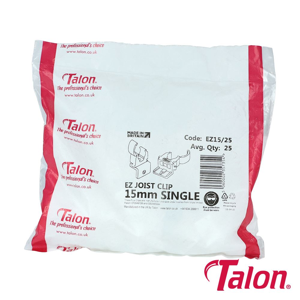 TIMCO EZ Joist Clip - White 15mm White Pack 20