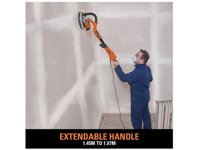 EVL R225DWS Telescopic Dry Wall Sander 710W 240V