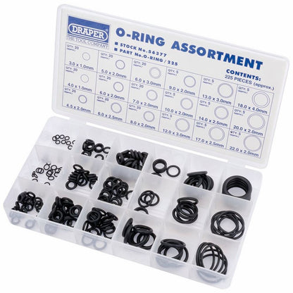 Draper O RING ASST 225 PCS 56377 O Ring Assortment (225 Piece)