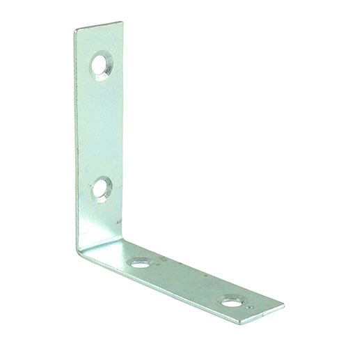 TIMCO Corner Brace - BZP 38 x 38 x 16 Silver Pack 50