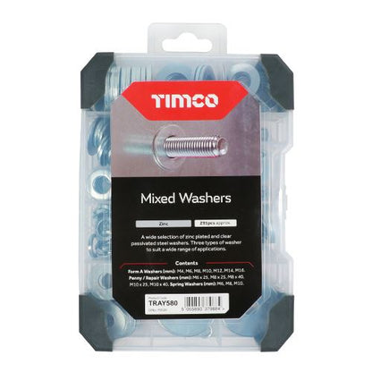 TIMCO Mix Washers Zinc 291pcs Pack 1