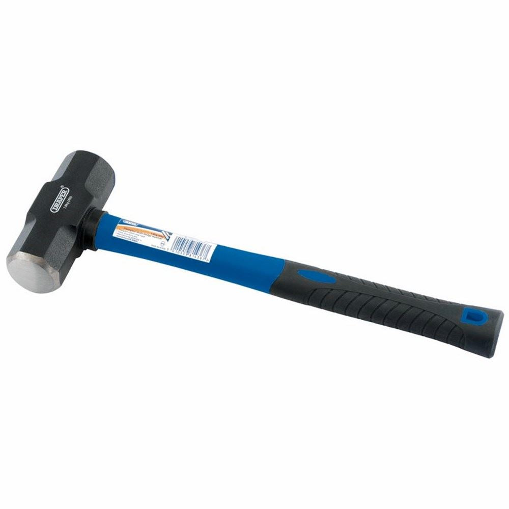 Draper 1.8KG SLEDGE HAMMER F/G SHAFT 81436 Fibreglass Short Shaft Sledge Hammer, 1.8kg/4lb