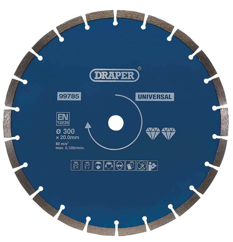 DRAPER 99785 - Segmented Diamond Blade (300mm)