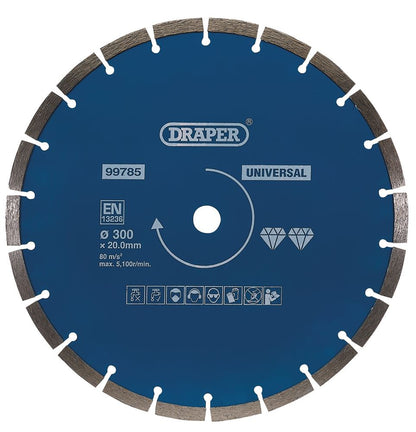 DRAPER 99785 - Segmented Diamond Blade (300mm)