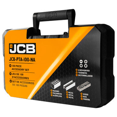 JCB 100 Piece Drill Bit Set In Storage Case | JCB-PTA-100