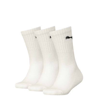 Puma Crew Socks Junior (3 Pairs) - 2-5 - White