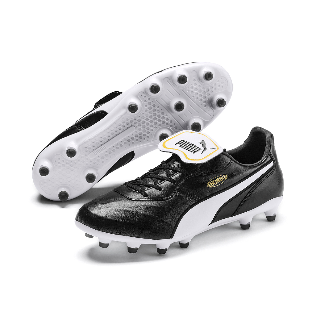 Puma King Top FG Football Boot Black/White 8