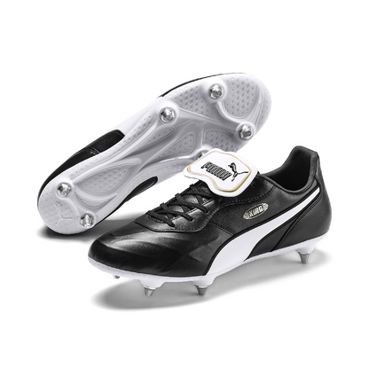 Puma King Top SG Football Boot Black/White 7.5