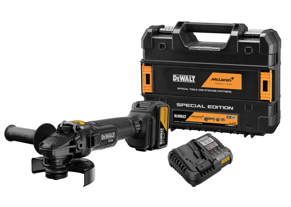 DeWalt McLaren F1 Angle Grinder 18V 115mm 1x5Ah Li-ion XR Grinder Kit