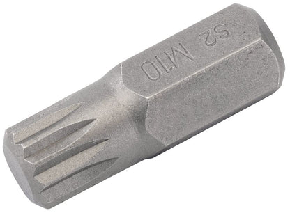 DRAPER 33342 - M10 x 30mm Spline 10mm Insert Bit for Mechanic's Bit Sets