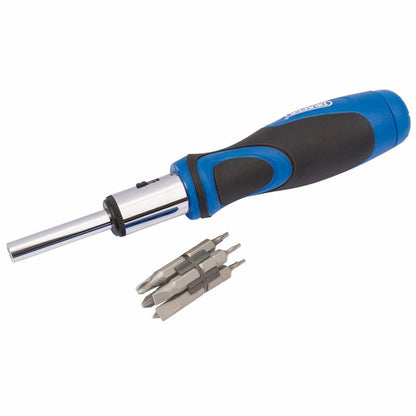 Draper SCREWDRIVER & BIT SET 13PC.PKD 43640 Ratchet Screwdriver and Bit Set (13 Piece)
