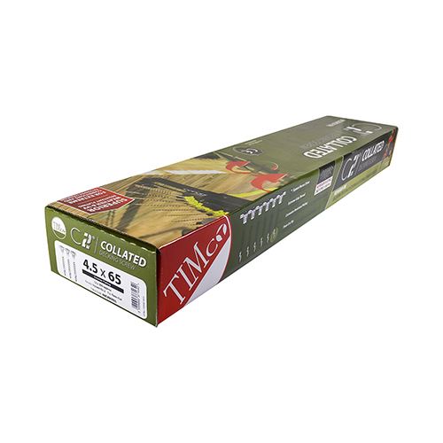 TIMCO C2 Collated Decking Screw GRN 4.5 x 65 Green Pack 500