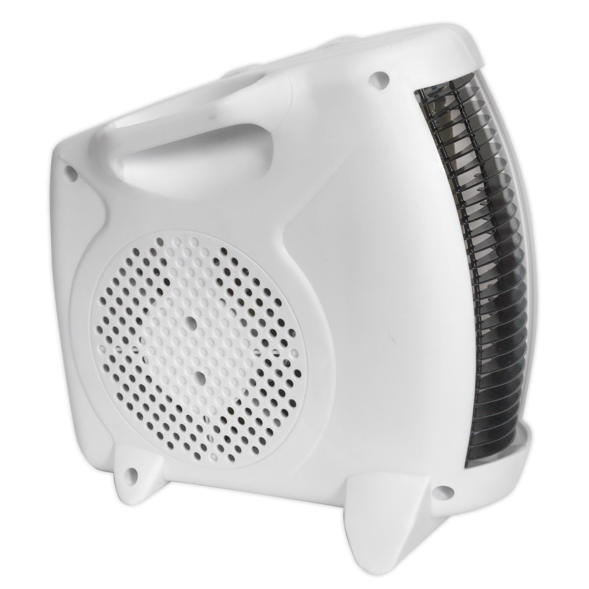 Sealey FH2010 Fan Heater with 2 Heat Settings & Thermostat 2000W/230V | 1000/2000W, Thermostat, Tip-Over Switch | Tough composite case with integral