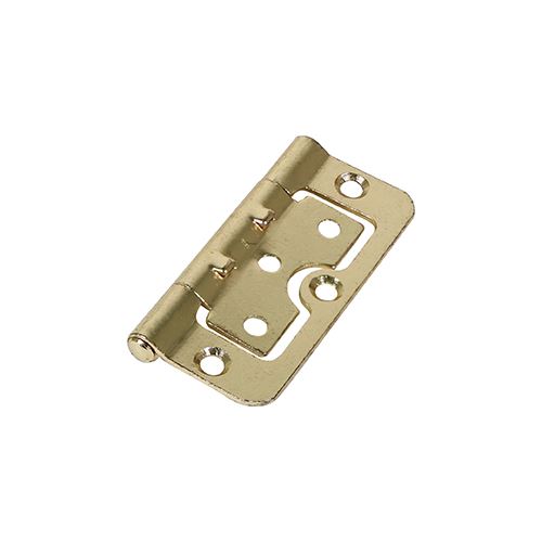 TIMCO Hurlinge Fixed Pin E/Brass 75 x 55 Pack 2