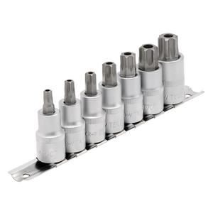 16334 Draper Expert Expert TX-STAR Security Socket Bit Set, 1/2 Sq. Dr., 55mm (7 Pie Socket Set Draper TX-STAR Security Bit Sets Professional Trade