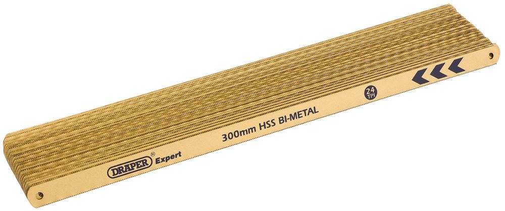 DRAPER 19350 - Box of 50 300mm 24tpi Bi-Metal Hacksaw Blades