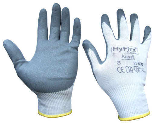 ANSELL HYFLEX FOAM GLOVE WHITE XL