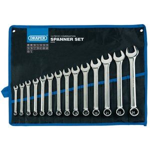 Draper 14PC.COMB SPANNER SET 8-24MM 34236 Draper HI-TORQÂ® Metric Combination Spanner Set (14 Piece)