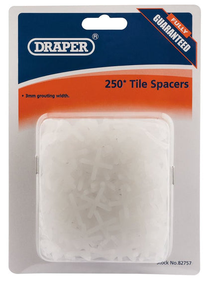 Draper 3MM TILE SPACER (250 PER PACK) 82757 Tile Spacers