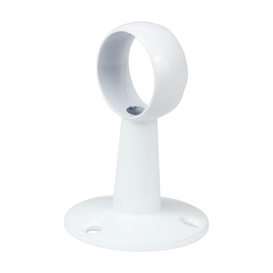 TIMCO Round Centre Bracket White 25mm White Pack 1