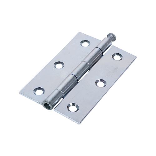 TIMCO Butt Hinge Loose Pin Zinc 90 x 60 Silver Pack 2
