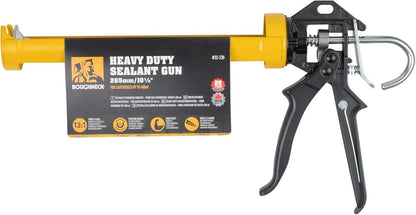 Roughneck 32-230 Heavy Duty Sealant Gun – Up to 400ml Cartridges, 13:1 Thrust, Non-Drip Rotating Barrel & Nozzle Cleaner