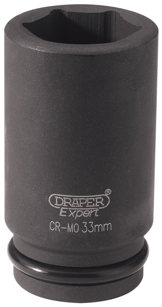 Draper 33MM IMP.DEEP SCKET 3/4DR 11899 3/4" Sq. Dr. Draper Expert HI-TORQÂ® Metric Deep Impact Sockets