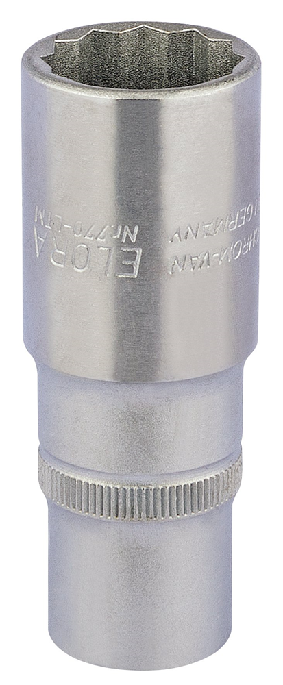 Draper 22MM BI-HEX DEEP SOCKET 1/2DR 11936 1/2" Sq. Dr. Metric Bi-Hexagon Deep Sockets