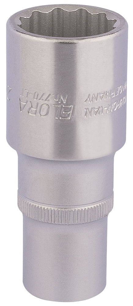 Draper 24MM BI-HEX DEEP SOCKET 1/2DR 11937 1/2" Sq. Dr. Metric Bi-Hexagon Deep Sockets