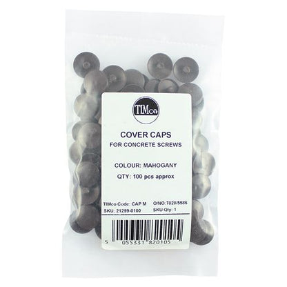 TIMCO Multi-Fix Screw Cover Cap MAHOGANY Pack 100